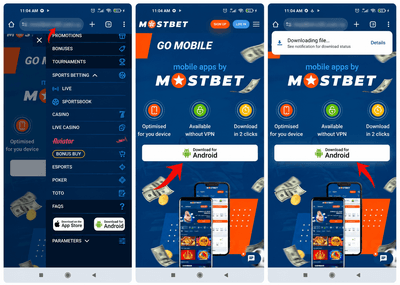 Stáhnout Mostbet pro Android APK